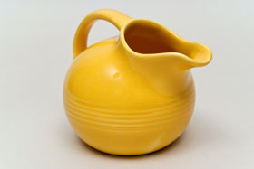 Yellow Vintage Harlequin Novelty Creamer Fiestaware For Sale Old Authentic Yellow Vintage Harlequin Novelty Creamer Fiestaware For Sale Old Authentic