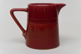 Vintage Harlequin Original Maroon 22 ounce jug or milk pitcher: Harlequin Dinnerware 30s 40s American Solid Color Dinnerware For Sale
Vintage Harlequin Original Maroon 22 ounce jug or milk pitcher: Harlequin Dinnerware 30s 40s American Solid Color Dinnerware For Sale