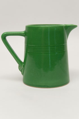 Vintage Harlequin Rare Medium Green 22 ounce jug or milk pitcher: Harlequin Dinnerware 30s 40s American Solid Color Dinnerware For Sale
Vintage Harlequin Rare Medium Green 22 ounce jug or milk pitcher: Harlequin Dinnerware 30s 40s American Solid Color Dinnerware For Sale