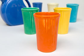 Riviera Pottery for Sale: Red Juice Tumbler from vintagefiestaware.com
Riviera Pottery for Sale: Red Juice Tumbler from vintagefiestaware.com