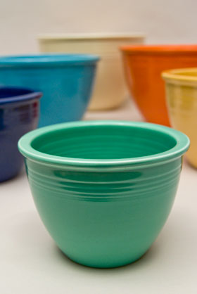 Vintage Fiesta Nesting Bowl Number One in Light Green For Sale Vintage Fiesta Nesting Bowl Number One in Light Green For Sale