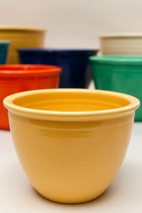 Yellow Number One Fiesta Nesting Bowl For Sale Yellow Number One Fiesta Nesting Bowl For Sale