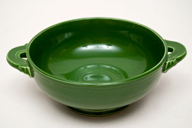 50s Fiestaware Dark Forest Green Cream Soup Bowl 50s Fiestaware Dark Forest Green Cream Soup Bowl