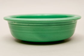 Original green vintage fiesta fruit bowl