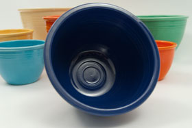 Vintage Fiesta Nesting Bowl Number Four in Cobalt For Sale Vintage Fiesta Nesting Bowl Number Four in Cobalt For Sale