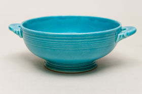 Vintage Fiestaware Turquoise Cream Soup Bowl: Fiesta Dinnerware 30s 40s 50s 60s For Sale
Vintage Fiestaware Turquoise Cream Soup Bowl: Fiesta Dinnerware 30s 40s 50s 60s For Sale