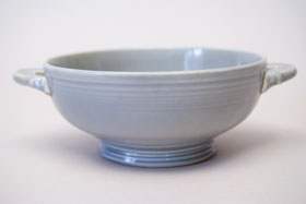 50s Fiestaware Gray Fiestaware Cream Soup Bowl 50s Fiestaware Gray Fiestaware Cream Soup Bowl