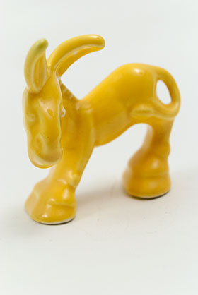 Harlequin Animal Novelty Donkey Homer Laughlin Pottery for Woolworths