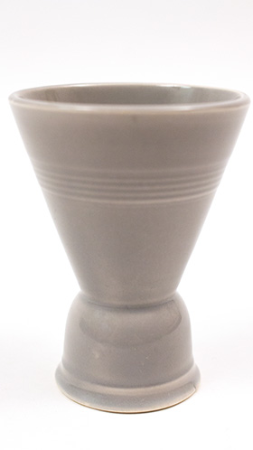  Vintage Harlequin Double Egg Cup in Gray: Harlequin Dinnerware 30s 40s American Solid Color Dinnerware For Sale       