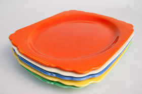 Radioactive Red Riviera Platter Oval Well with Tab Handles Radioactive Red Riviera Platter Oval Well with Tab Handles