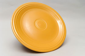 Vintage Fiesta Yellow 9 Inch Plate  Fiestaware Pottery Vase: Gift, Rare, Hard to Find, Buy Onlline Now, American Antique Pottery