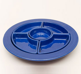 Vintage Fiesta Cobalt Relish Tray Vintage Fiesta Cobalt Relish Tray