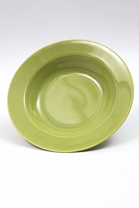 Vintage Harlequin Pottery '50s Chartreuse Deep Plate Vintage Harlequin Pottery '50s Chartreuse Deep Plate