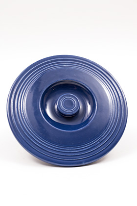 Vintage Fiesta Number One Mixing Bowl Lid in Original Cobalt Blue Glaze