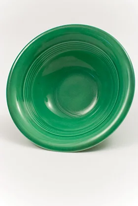 Harlequin Pottery Oatmeal Bowl in Original Green Glaze