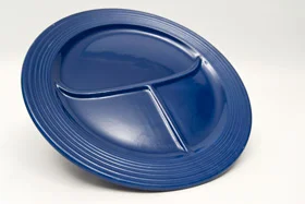 Cobalt Blue Vintage Fiestaware Divided Plate for Sale