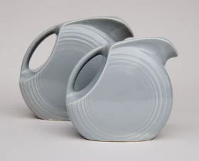 rare vintage fiestaware gray disc juice pitcher for sale