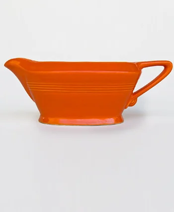 red harlequin sauce boat