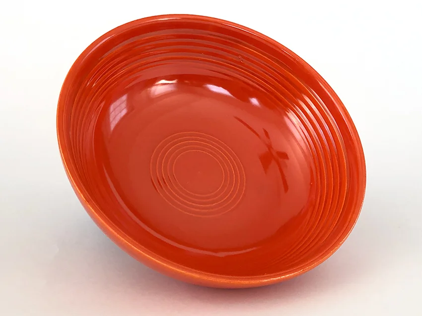 red vintage fiestaware individual salad bowl for sale 1960s final original fiesta piece