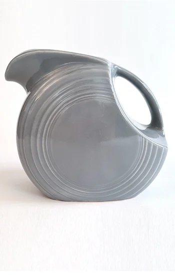 1950s gray hard to find vintage fiestaware disc water pitcher for sale