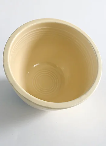 Vintage Fiesta Nesting Bowl Number Two in Ivory For Sale