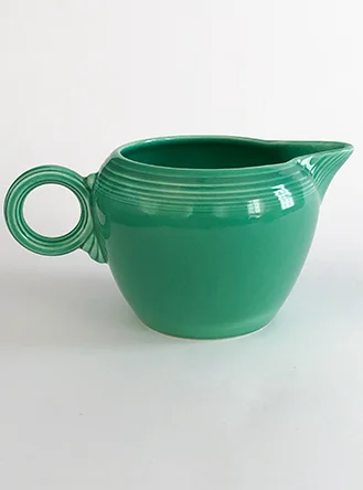 original green vintage fiestaware 2 pint jug for sale