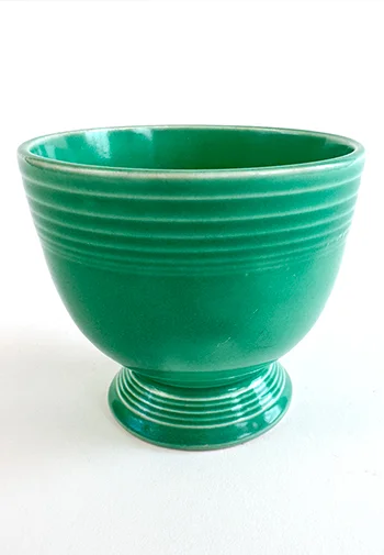 Green Vintage Fiesta Egg Cup Fiestaware Pottery For Sale