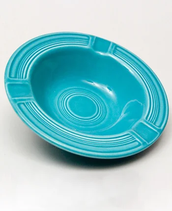 Vintage Fiesta Pottery  Ashtray in Original Turquoise for Sale