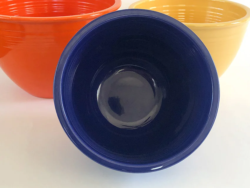 cobalt blue vintage fiesta number 4 mixing bowl for sale