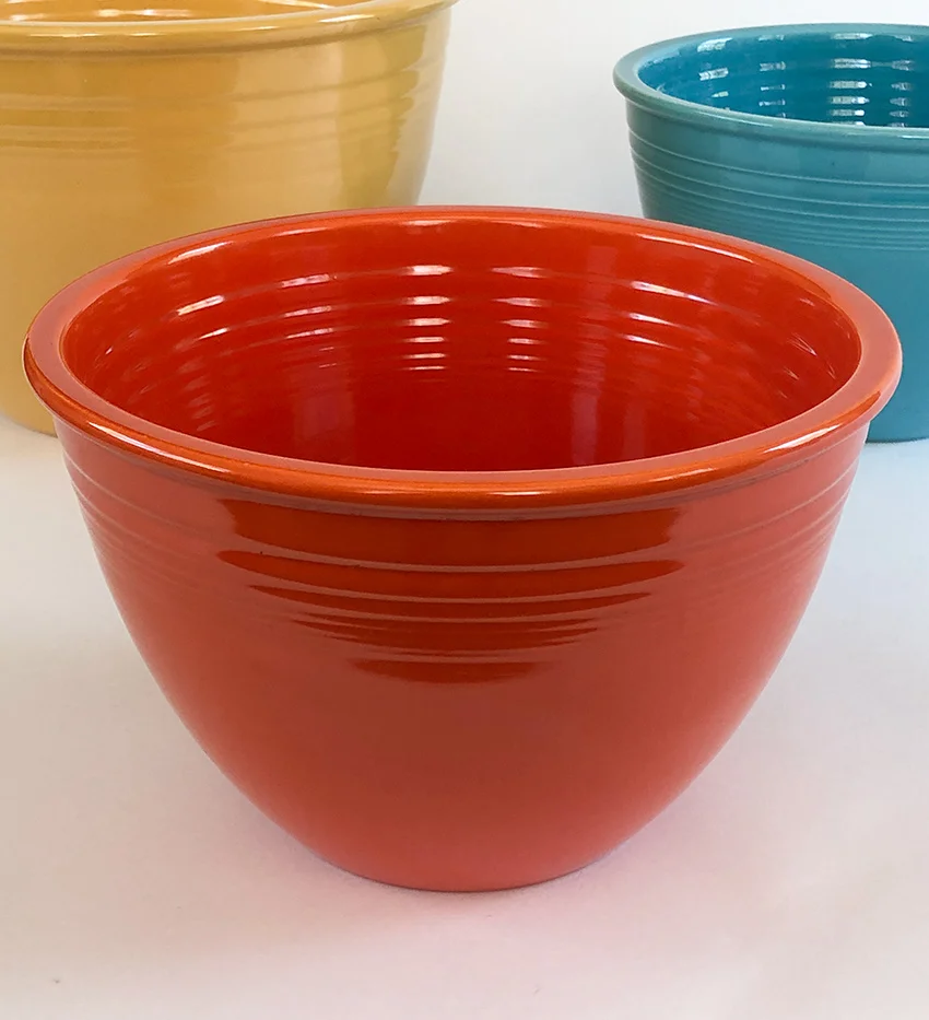 red fiesta mixing bowl number 5 1938-1942 original fiestaware tableware for sale