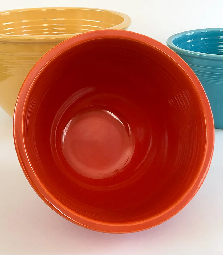 red fiesta mixing bowl number 5 1938-1942 original fiestaware tableware for sale