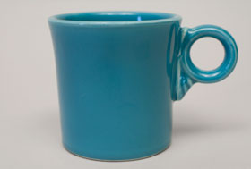 
Vintage Fiestaware Turquoise Tom and Jerry Mug: Fiesta Dinnerware 30s 40s 50s 60s For Sale
      