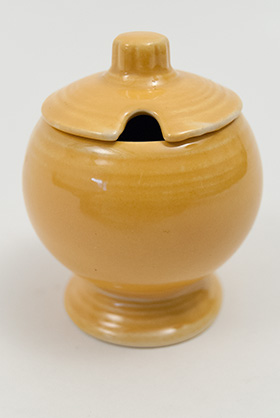 Vintage FIestaware: Original Yellow Fiesta Pottery Mustard For Sale