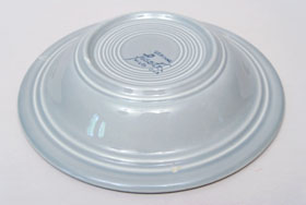 Vintage Fiesta 50s Color Gray Deep Plate: Hard to Find Go-Along Fiestaware Pottery For Sale