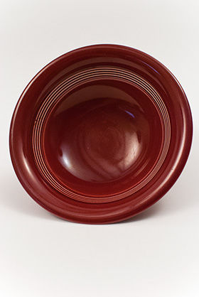 Harlequin Pottery Oatmeal Bowl in Original Maroon Glaze