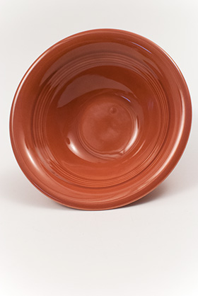 Harlequin Pottery Oatmeal Bowl in Original Rose Glaze