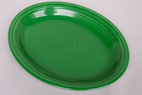 Vintage Fiesta Medium Green Platter  Fiestaware Pottery Vase: Gift, Rare, Hard to Find, Buy Onlline Now, American Antique Pottery