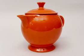 Red Vintage Fiestaware Large Teapot