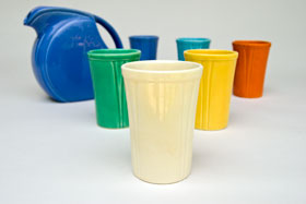  Riviera Pottery for Sale: Ivory Juice Tumbler from vintagefiestaware.com
      