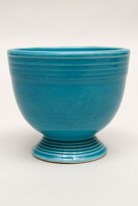 Turquoise Vintage Fiesta Egg Cup Fiestaware Pottery For Sale