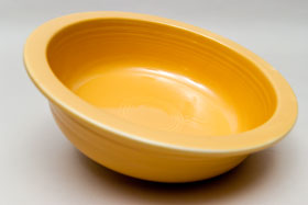 Vintage Fiesta Original Yellow Nappy Vegetable Serving Bowl  Fiestaware Pottery Vase: Gift, Rare, Hard to Find, Buy Onlline Now, American Antique Pottery