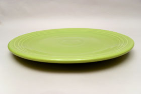50s Fiestaware Large 15 inch  Vintage 50s Chartreuse Chop Plate