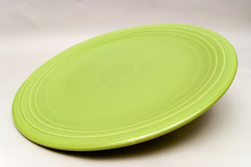 50s Fiestaware Large 15 inch  Vintage 50s Chartreuse Chop Plate