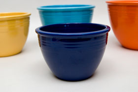  Vintage Fiesta Nesting Bowl Number Two in Cobalt For Sale