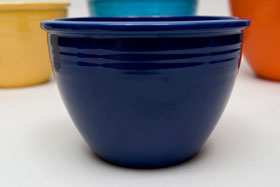  Vintage Fiesta Nesting Bowl Number Two in Cobalt For Sale