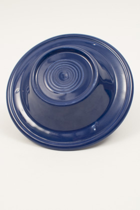 Vintage Fiesta Pottery Early Variation Ashtray in Original Cobalt Blue Glaze