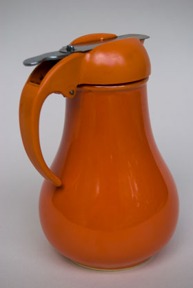 
Rare Vintage Fiesta Radioactive Red Syrup Pitcher For Sale
      