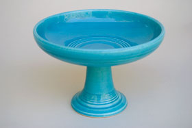  Fiestaware Vintage Original Turquoise Sweets Comport FIesta Pottery For Sale
    