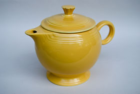 Yellow Vintage Fiestaware Large Teapot