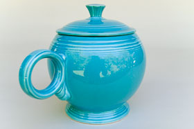 Turquoise Vintage Fiestaware Large Teapot